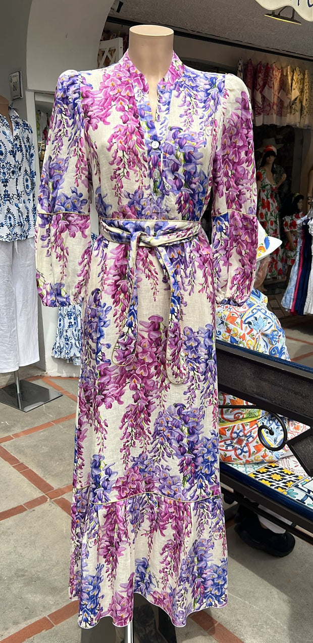 Monaco long dress wisteria