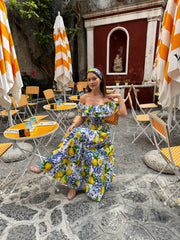 Double volant ravello lemon