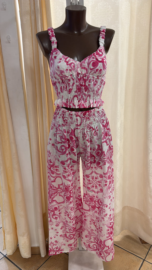 Top pesca e mandala ravello pink