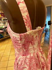 Pink toile dress Cinderella