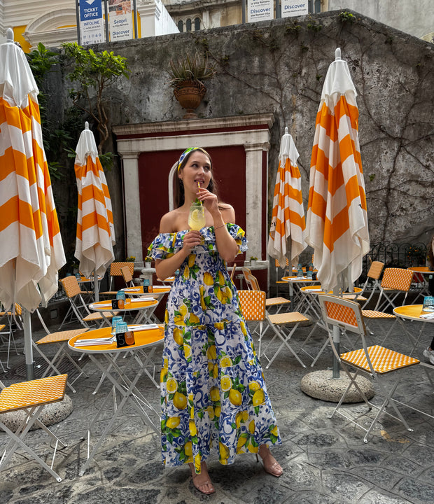 Double volant ravello lemon