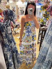 Tori long dress lace mix new