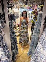 Tori long dress lace mix new