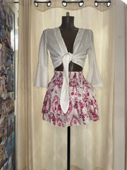 Orione white top e daisy skirt