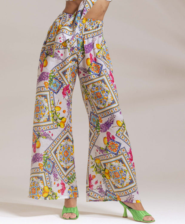 Pantaloni foulard mandala