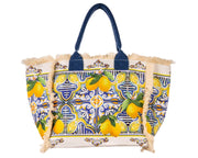 Tote bag maiolica lemon