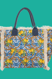 Tote bag maiolica lemon