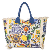 Tote bag maiolica lemon