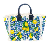 Tote bag maiolica lemon