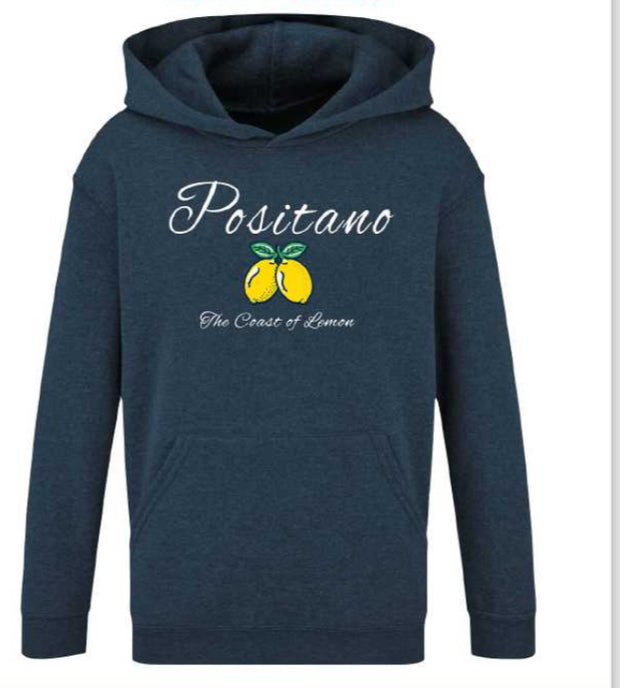 Hoodie denim lemon Positano