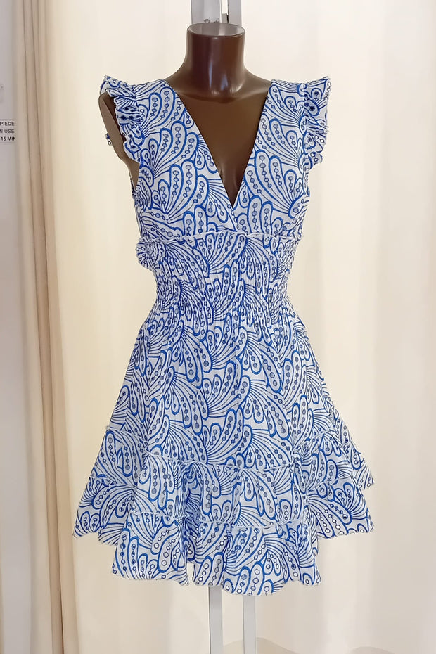 Tucano short blue lace dress 23