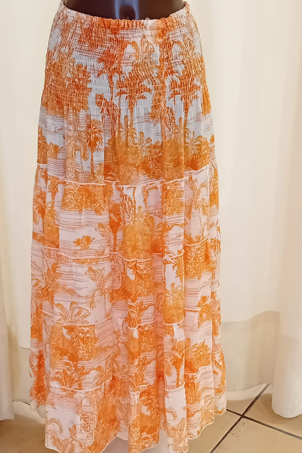 Orange hedy skirt