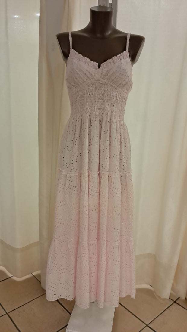 Ornella long pink lace 23