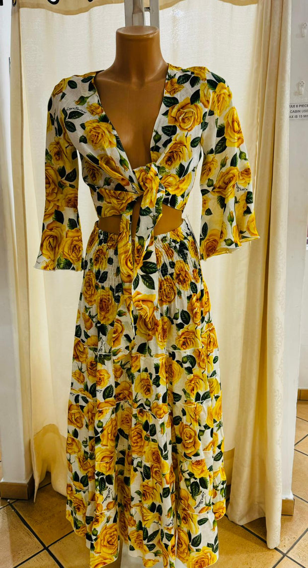 Yellow roses hedy skirt