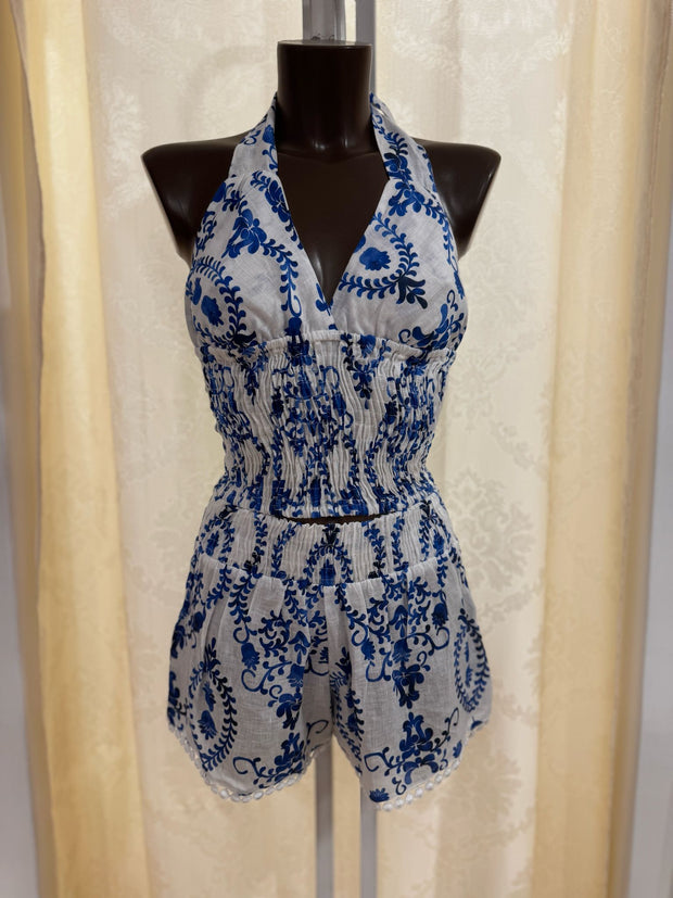 Set Marocco blue short e cocco