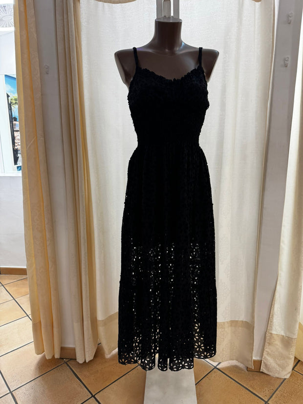 Ornella long black lace