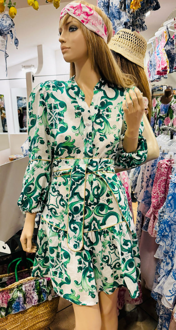 Monaco short emerald green
