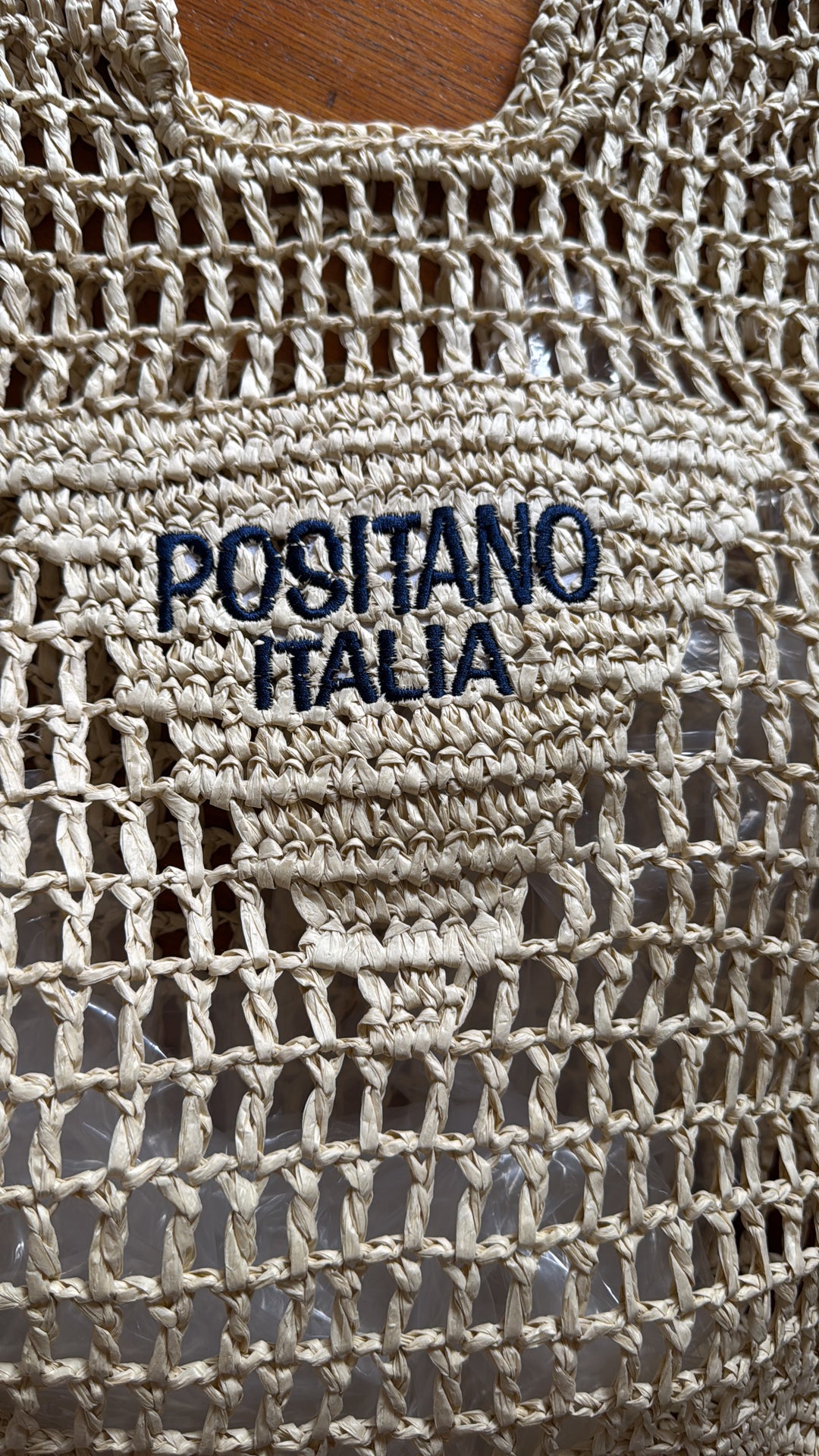 Prada style straw bag