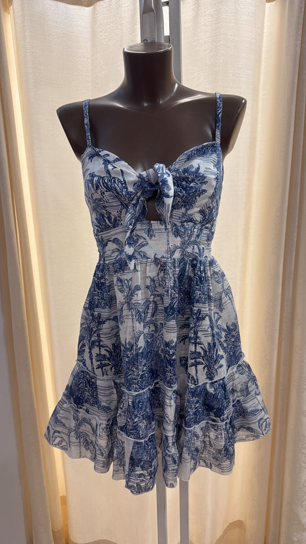 Danica short blue toile