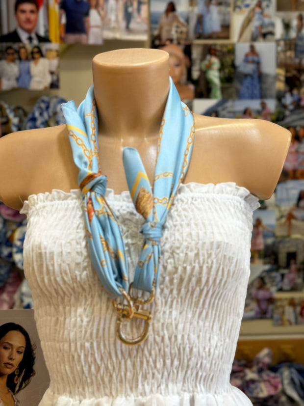 Belt foulard light blue