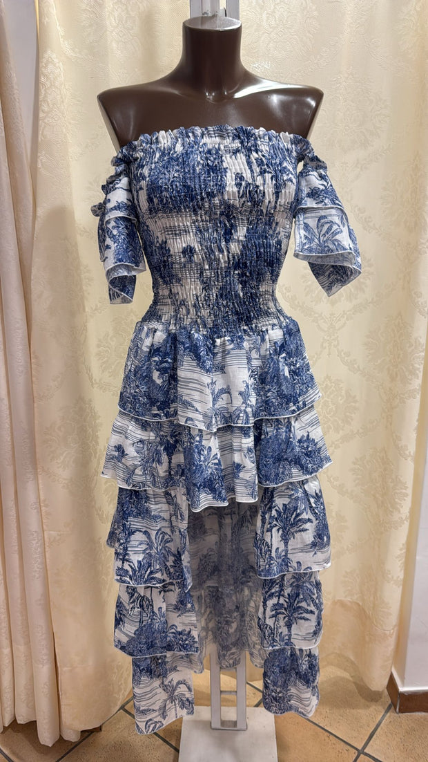 Bellatrix blue toile