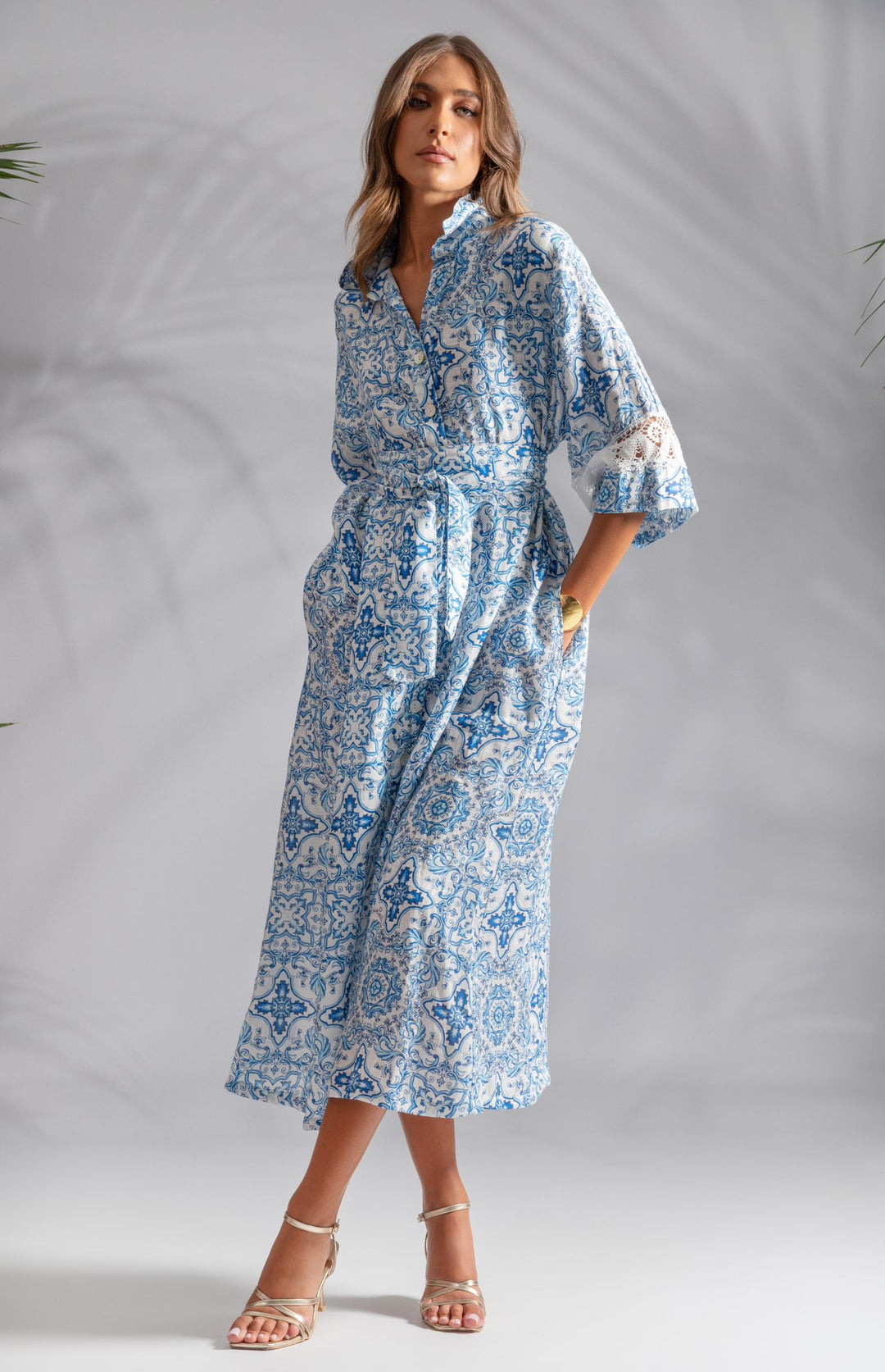 Positano Belted long Dress 2 -KHA- – Estella.K