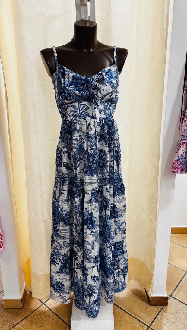 Danica long blue toile